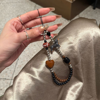 Lanyard za mobitel, ručno izrađen od PVC-a, s plastičnom kopčom, ženski stil, individualno zapakirano