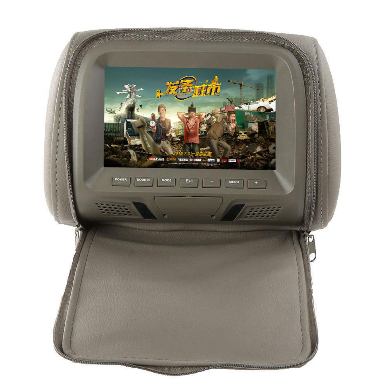 Monitor auto pentru tetiere MP5 cu USB/SD, afișaj LED, rezoluție 800x480, intrare AV, model JH1013-MP501