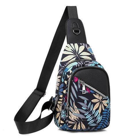Norvanna Ženska crossbody torba – ulični stil, vodootporan Oxford materijal, najlonska podstava, zatvaranje zipom, etnički print