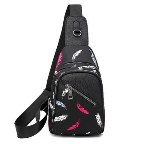 Norvanna Ženska crossbody torba – ulični stil, vodootporan Oxford materijal, najlonska podstava, zatvaranje zipom, etnički print