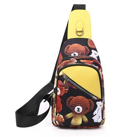 Norvanna Ženska crossbody torba – ulični stil, vodootporan Oxford materijal, najlonska podstava, zatvaranje zipom, etnički print