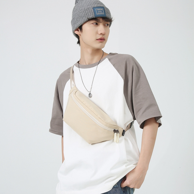 Crossbody torba za vožnju biciklom, urban minimalistički stil, Oxford materijal, zatvarač, unutarnja džep za telefon, poliester podstava