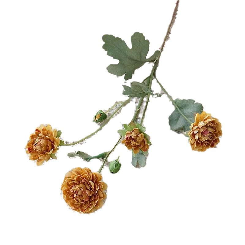 Umjetni cvijet Daisy, jednoga grana, pan pletenje, bojanje i reljefna obrada, kućna dekoracija, rekviziti za svadbene fotografije