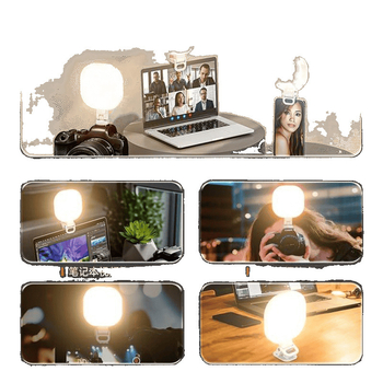 LED világítás szelfikhez és élő közvetítéshez - három fényhőmérséklet-beállítás, teljesítmény 10W alatt