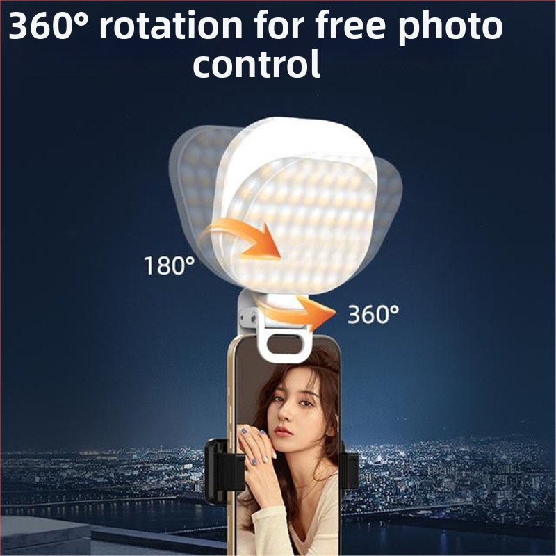 LED svetlo pre selfie a živé vysielanie - tri teploty svetla, výkon pod 10W