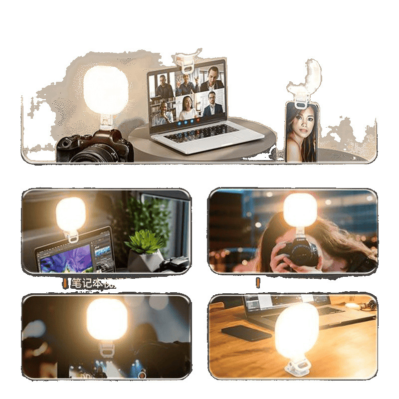 LED világítás szelfikhez és élő közvetítéshez - három fényhőmérséklet-beállítás, teljesítmény 10W alatt