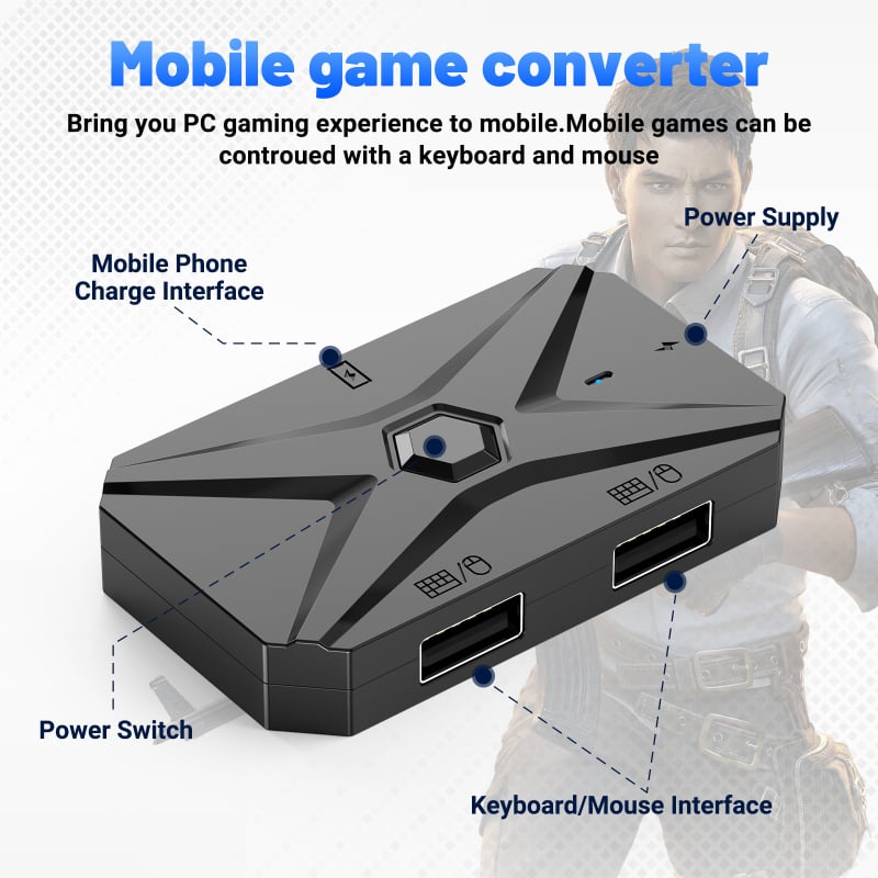 Гейминг клавиатура с периферия за Android мобилни игри, безжична връзка, марка Good Shadow