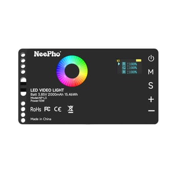 NP-L3 Prijenosno svjetlo za dopunu za telefon – ručno, višerazinsko podešavanje, ispod 10W, 3.7V