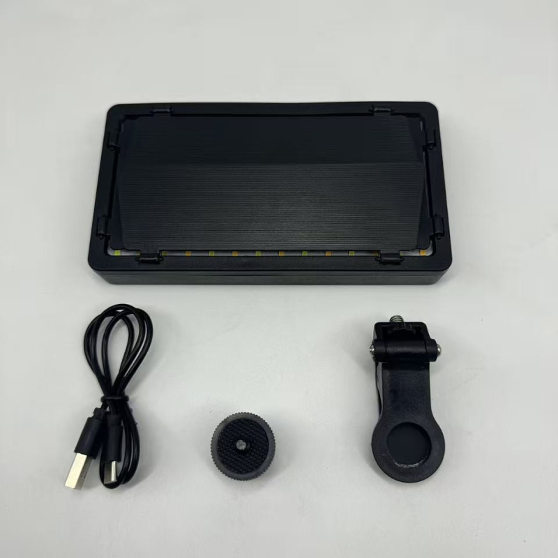 U300 Lumină de fill pentru fotografie, baterie încorporată – panou portabil pentru desktop