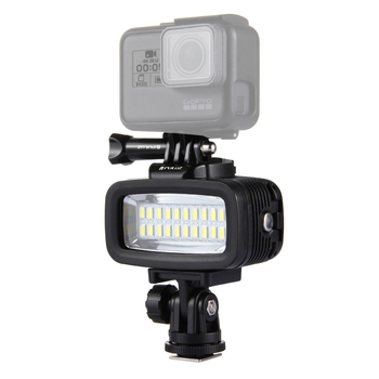 Puluz Fat Cow Pu222 Lumină subacvatică impermeabilă pentru DJI Osmo Action și GoPro (ABS)