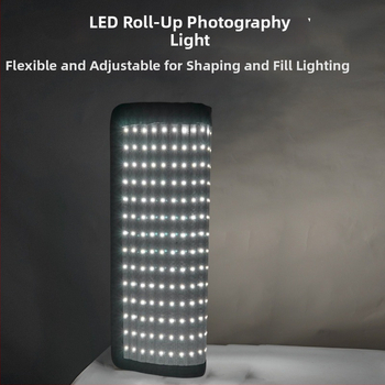 LED pružné svetlo pre živé vysielanie a fotografovanie — 101–150W, 220V, tri teploty farieb, model Roll Cloth Lamp