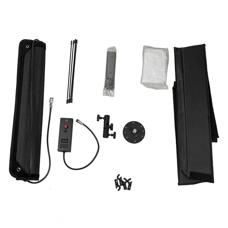 LED pružné svetlo pre živé vysielanie a fotografovanie — 101–150W, 220V, tri teploty farieb, model Roll Cloth Lamp