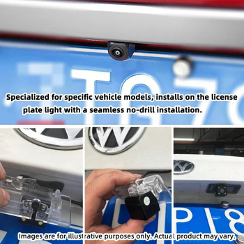 VW Jetta/Polo/Bora/Golf galinio vaizdo kameros laikiklis – Bracket20+sd30m; 12V Maitinimas; 150° kampas; CVBS/AHD vaizdo signalas