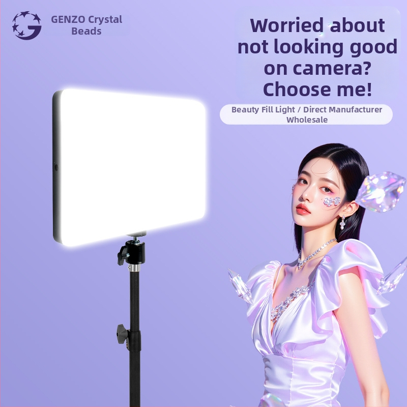 Lampă LED pentru live streaming, model 2316, trei temperaturi de culoare, putere sub 10W, 170-245V AC