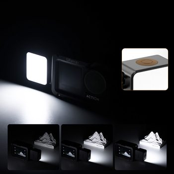 LM18 Mini Lampă de umplere magnetică, portabilă, compatibilă cu DJI Action Mini, 3.7V, sub 10W
