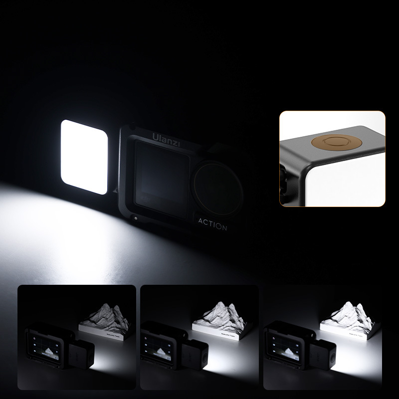 LM18 Mini Lampă de umplere magnetică, portabilă, compatibilă cu DJI Action Mini, 3.7V, sub 10W