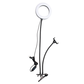 Lumină dublă pentru streaming live, inel de lumină pliabil pentru telefoane mobile, 5W, 5V, procesare personalizabilă