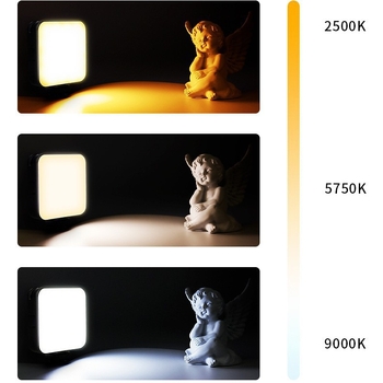 W64RGB Lumină LED de umplere pentru portret, streaming live și fotografie; Putere 6W, baterie încorporată de 3.7V, portabilă