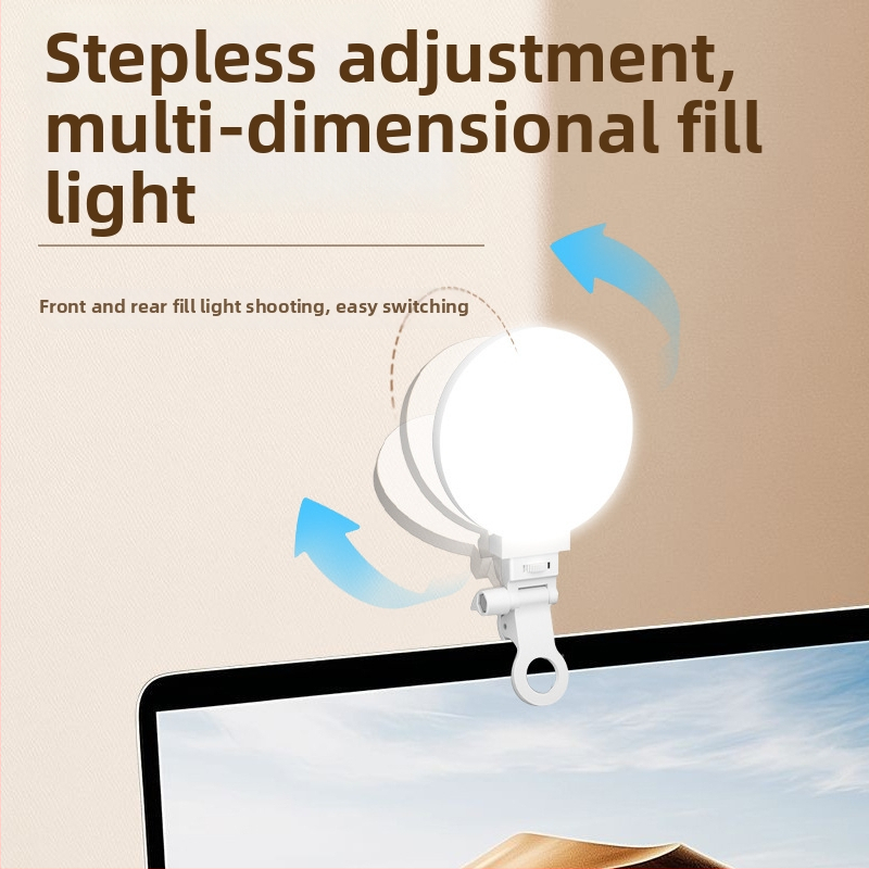 Mini LED vypĺňacie svetlo pre fotografovanie a živé vysielanie, model F01, trojfarebná LED, 3.5W, 5V, ručné použitie