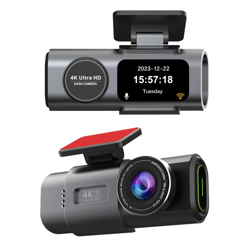 4K dvostruki automobilinski registrator s prednjim i stražnjim snimanjem, 170° ultraširoki kut, noćni vid, WiFi i GPS, 1,5-inčni zaslon