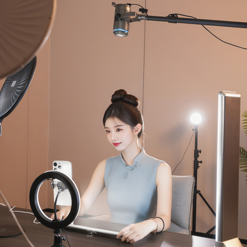 LED φως πλήρωσης για επιτραπέζιο ζωντανό streaming - φως ομορφιάς με τρεις θερμοκρασίες χρώματος, 10–50W, 5V