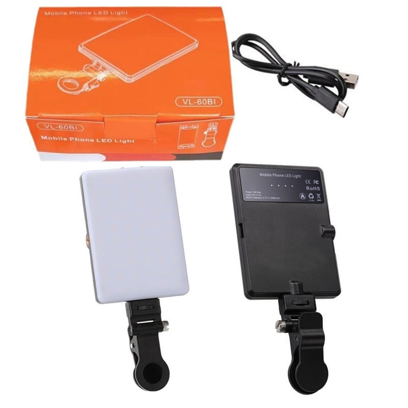 VL-60BI LED lampica za dopunjavanje s klipom za mobitel, prijenosna, 5V, ispod 10W