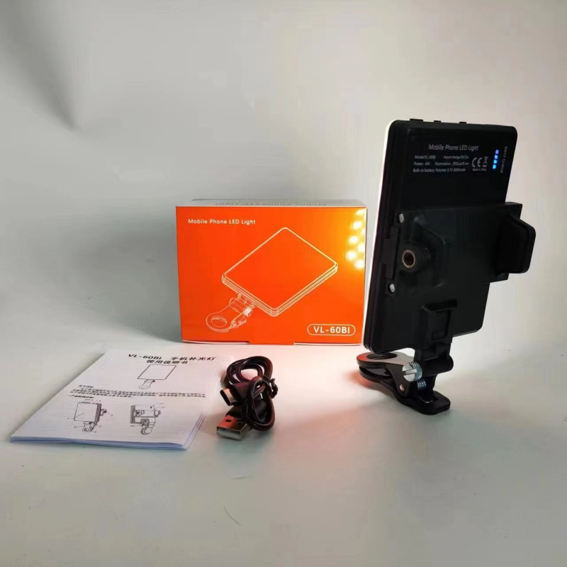 VL-60BI LED lampica za dopunjavanje s klipom za mobitel, prijenosna, 5V, ispod 10W
