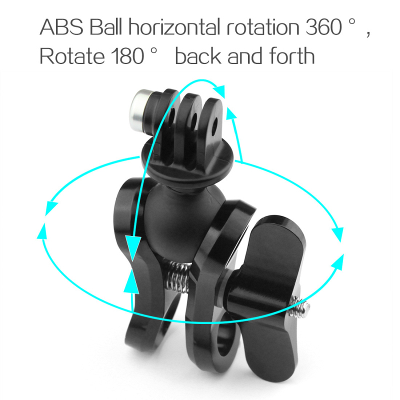 GoPro 13 Series Akcijska Kamera Ball Head Clamp Adapter Base — Aluminij + Plast, Kompatibilno s Podvodnim Svjetlom