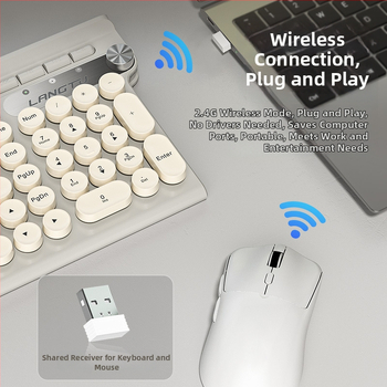 Bezdrôtový set LT500 – 2,4 GHz bezdrôtové pripojenie, USB rozhrania pre klávesnicu a myš, optické rozlíšenie 4000 DPI, ergonómia, vodotesný