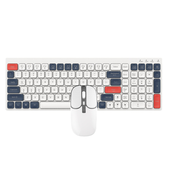 Set tastatură și mouse Bluetooth, fără fir, ergonomic, senzor optic 1600 DPI, rezistent la apă, funcționare silențioasă
