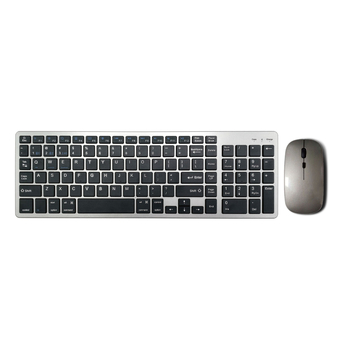 Set tastatură și mouse wireless — silențios, senzor optic 1600dpi, ergonomic, rezistent la apă, interfețe USB