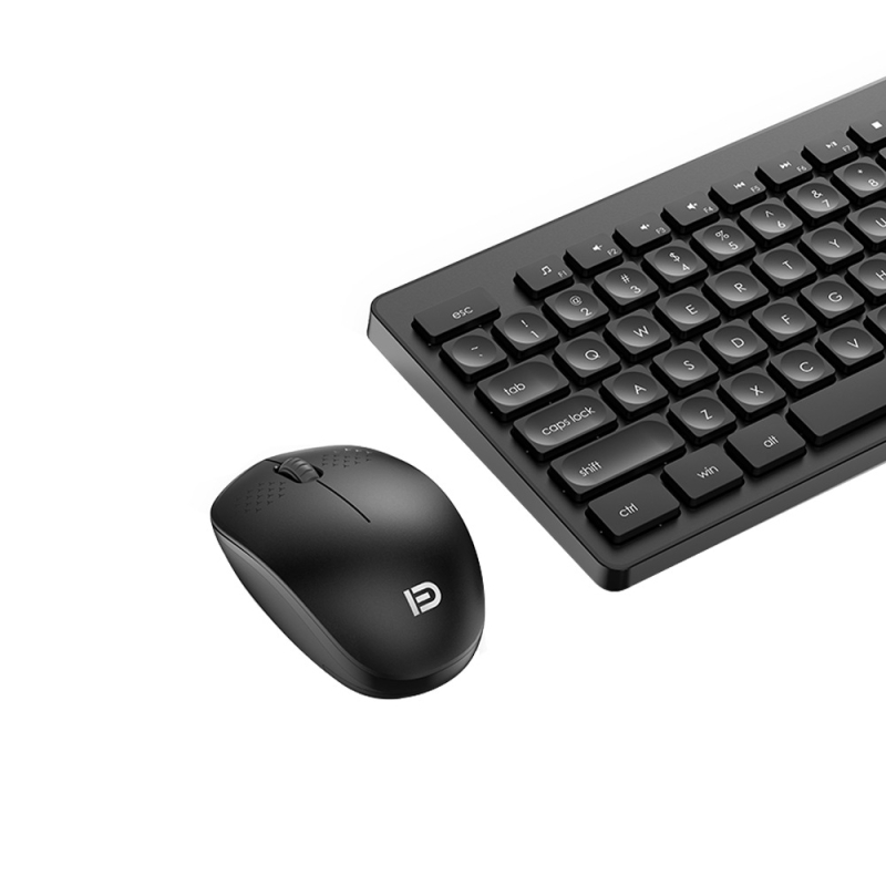 Bežični komplet tipkovnice i miša s USB sučeljem, 1600 DPI optički, Plug-and-Play, ergonomski dizajn