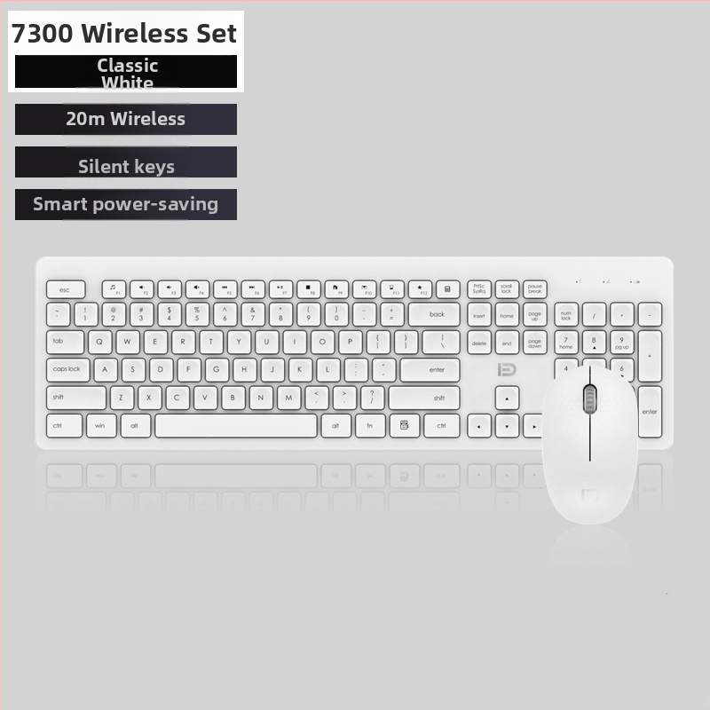 Bežični komplet tipkovnice i miša s USB sučeljem, 1600 DPI optički, Plug-and-Play, ergonomski dizajn