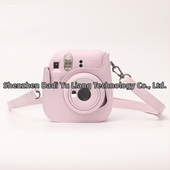 Polaroid Mini12 Taška na rameno pre fotoaparát - PU Koža, Nepremokavá, Odolná voči opotrebeniu, Proti prestrihnutiu, Ramenný popruh s vzduchovou výplňou