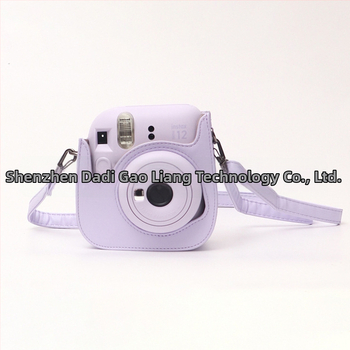 Polaroid Mini12 Taška na rameno pre fotoaparát - PU Koža, Nepremokavá, Odolná voči opotrebeniu, Proti prestrihnutiu, Ramenný popruh s vzduchovou výplňou