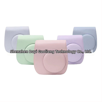 Polaroid Mini12 Taška na rameno pre fotoaparát - PU Koža, Nepremokavá, Odolná voči opotrebeniu, Proti prestrihnutiu, Ramenný popruh s vzduchovou výplňou