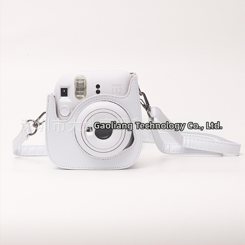 Polaroid Mini12 Taška na rameno pre fotoaparát - PU Koža, Nepremokavá, Odolná voči opotrebeniu, Proti prestrihnutiu, Ramenný popruh s vzduchovou výplňou