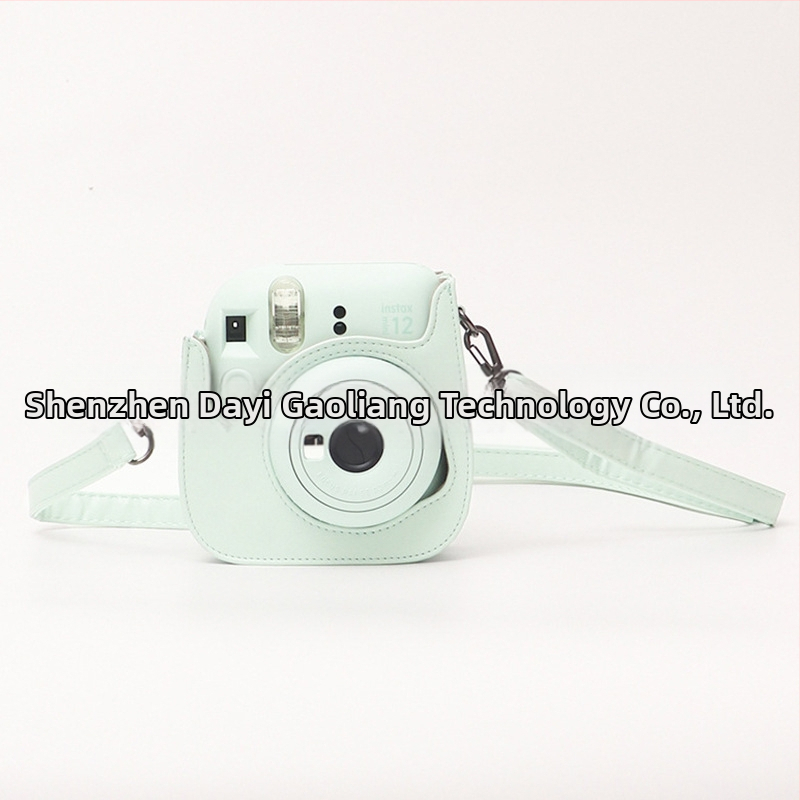 Polaroid Mini12 Taška na rameno pre fotoaparát - PU Koža, Nepremokavá, Odolná voči opotrebeniu, Proti prestrihnutiu, Ramenný popruh s vzduchovou výplňou