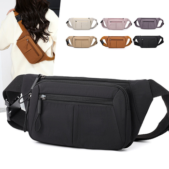 Ženska crossbody torba – urbana jednostavnost, najlon, zatvarač za otvaranje, unutarnja džep sa zatvaračem, džep za telefon, laminirani džep, Sj25013