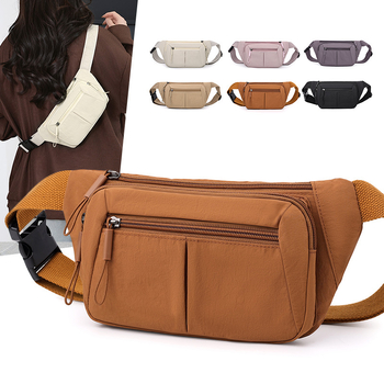 Ženska crossbody torba – urbana jednostavnost, najlon, zatvarač za otvaranje, unutarnja džep sa zatvaračem, džep za telefon, laminirani džep, Sj25013