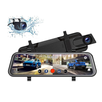 Squarester automobilni dash cam s prednjim i stražnjim dvostrukim snimanjem, 170° široki kut, 1296P rezolucija, Wi-Fi, microSD do 64GB