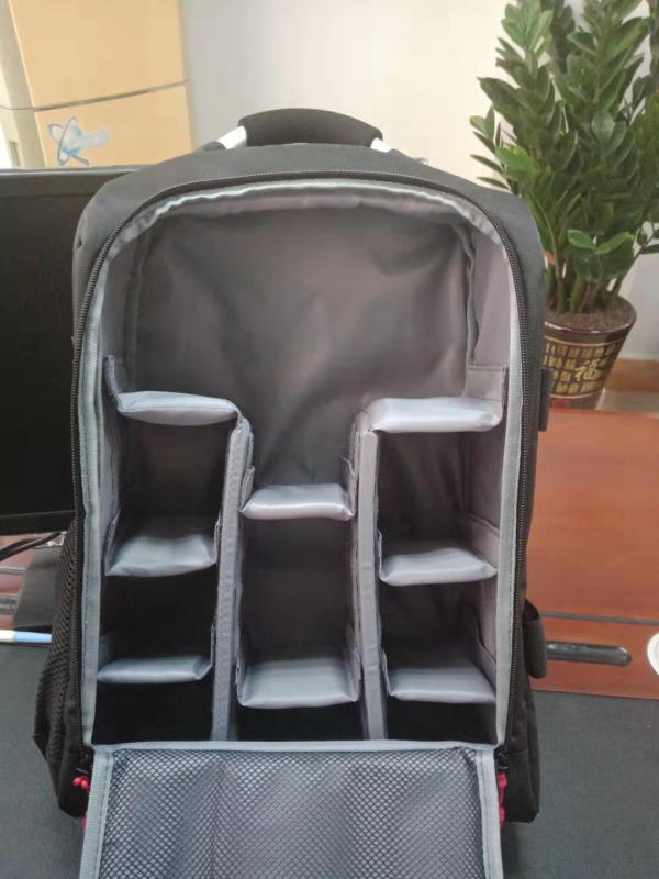 Rucsac DSLR pentru cameră: Nailon impermeabil, respirabil, rezistent la uzură, protecție antișoc și căptușeală interioară din poliester, model LY180590