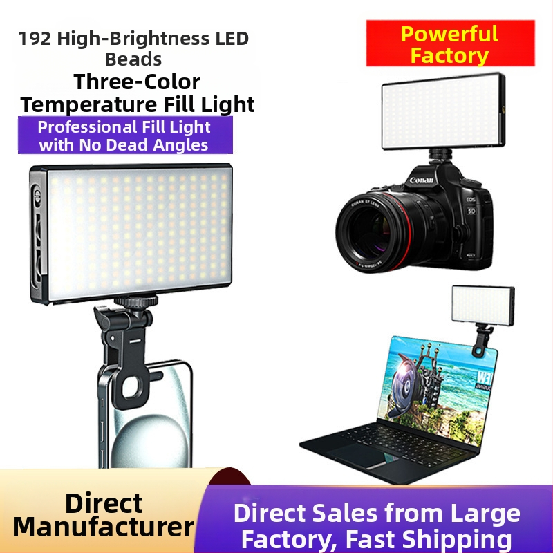 Mini doplnkové svetlo na fotografiu so tromi teplotami farieb, 12W, 3,7V, prenosné LED svetlo, model ST196