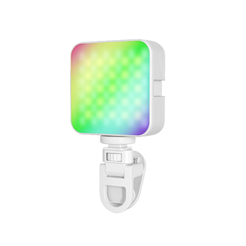 BOOYIIN XJ75 RGB Prijenosna LED svjetla za kameru — kompaktno ručno LED svjetlo za popunjavanje, tri temperature boje, 5V/1A, ispod 10W; za selfie, fotografiju i prijenos uživo