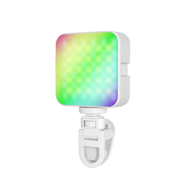 BOOYIIN XJ75 RGB Prijenosna LED svjetla za kameru — kompaktno ručno LED svjetlo za popunjavanje, tri temperature boje, 5V/1A, ispod 10W; za selfie, fotografiju i prijenos uživo