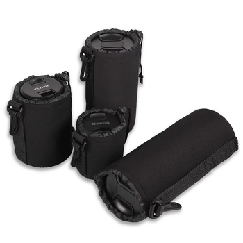 SLR fényképezőgép objektív táska — védő kupak, tároló rekesz és deréktáska
