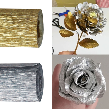 Ръчно изработен букет от хартия за опаковане на цветя – бръчкана crepe хартия, хартиени цветя и запазени цветя