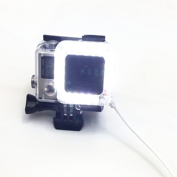 GoPro HERO3/4 Lumină de Umplere pentru Carcasă Impermeabilă – Lampă ABS, Greutate Maximă 2 kg