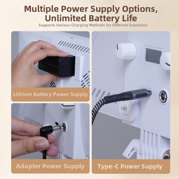 Lumină de umplere 60W portabilă pentru streaming live și fotografie, cu baterie încorporată