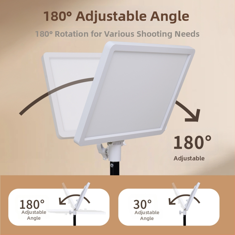 Lumină de umplere 60W portabilă pentru streaming live și fotografie, cu baterie încorporată